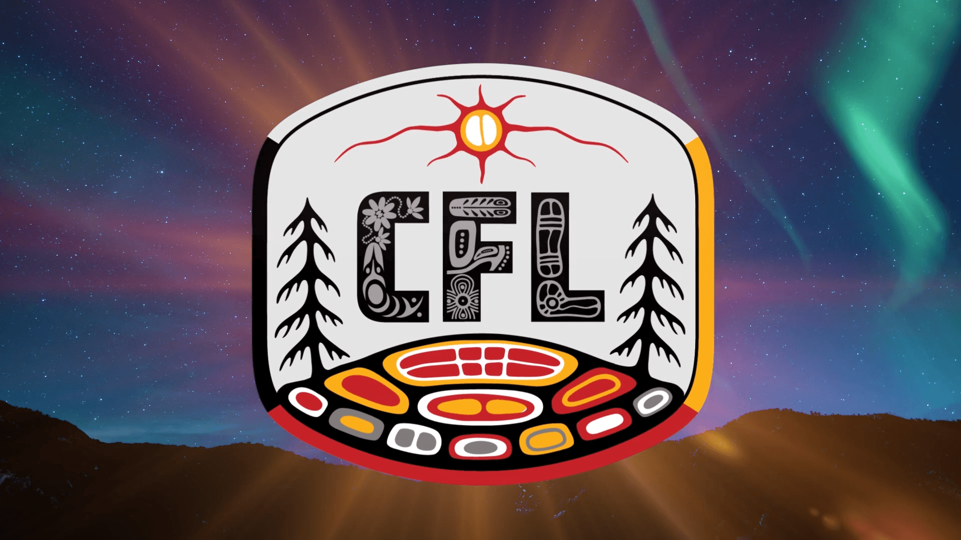 the Canadian football league's new logo featuring Indigenous artwork